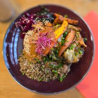 Macrobiotic Platter at Prana Restaurant in Lyon