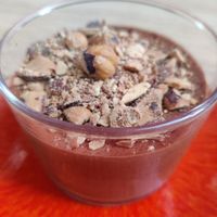 Mousse au chocholat at Prana Restaurant in Lyon