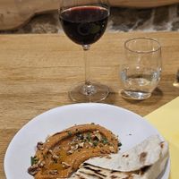 Murammara and pitta at Prana Restaurant in Lyon