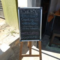 Outside store at K-Story Korean Cafe in Mysore