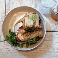 Tempeh sandwich at Farm2Table - Davidshall in Malmo