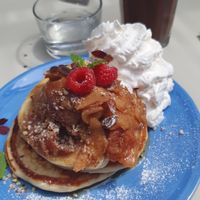 Vegan pancake "apple pie" at Farm2Table - Davidshall in Malmo