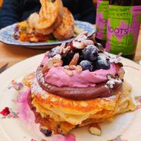 Pancakes, very filling at Farm2Table - Davidshall in Malmo