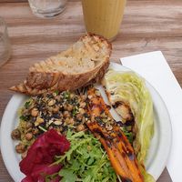 Hummus Bowl and Shangri-La smoothie at Farm2Table - Davidshall in Malmo