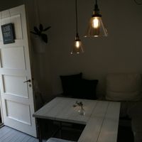 The restaurant have seats inside even it is an open area behind. at Farm2Table - Davidshall in Malmo