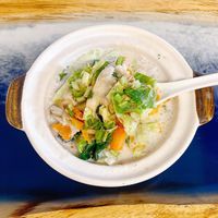 Vegan Tom Khan Soup (Love the coconut and spicy soupy taste. Goes well with rice! Haha) 13sgd before gst and srv charge at Sawasdee Thai Restaurant in Central Singapore