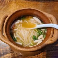 vegan mushroom tom yum at Sawasdee Thai Restaurant in Central Singapore