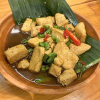 Basil Bai-ka pow tofu   at Sawasdee Thai Restaurant in Central Singapore