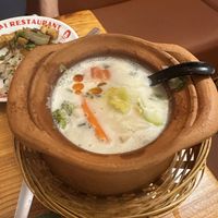 Thom ka Kai   at Sawasdee Thai Restaurant in Central Singapore