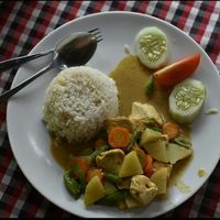 Tofu curry at Warung Amed in Abang