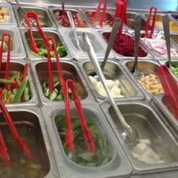 Ingredient selection at SaladStop in Kuala Lumpur