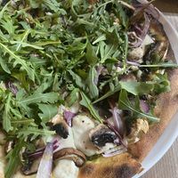 Vegan mushroom and pesto pizza   at Black Isle  in Fort William