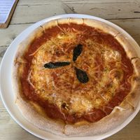 Margherita pizza with vegan cheese.  at Black Isle  in Fort William