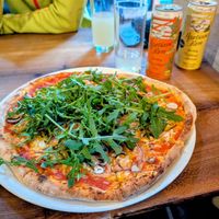 Pizza Tartuffo (vegan) at Black Isle  in Fort William