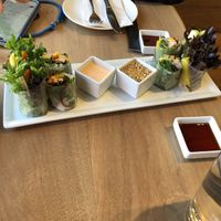 Spring rolls  at Love Organic Cafe in West Hollywood