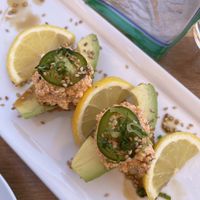 Crispy rice   at Love Organic Cafe in West Hollywood