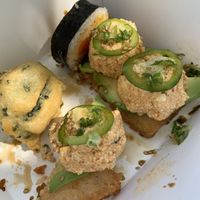 Crispy rice   at Love Organic Cafe in West Hollywood