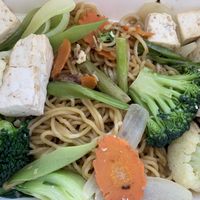 Chow mein   at Love Organic Cafe in West Hollywood