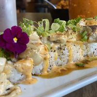 Love on Fire sushi roll 😍😍 at Love Organic Cafe in West Hollywood