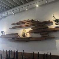 Indoor wall art at Love Organic Cafe in West Hollywood