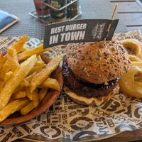 Vegan burger at Bossa Good Times Bar in Paarl