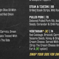 vegan salad and wrap options at Bossa Good Times Bar in Paarl