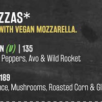 vegan pizzas at Bossa Good Times Bar in Paarl