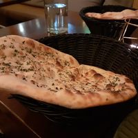 Vegan garlic naan at Masala Masala - Sveavägen in Stockholm