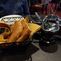 Bread and dips at Aracosia McLean in Mclean