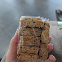 Black sesame biscuits at Fig from Vegan 채식주의자의 무화과 in Jeonju