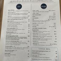 Menu at Moon Rabbit in Preston