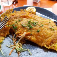 Breakfast vegan crepe at Workmans Bar and Cafe in Matamata