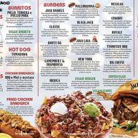 Menu at Burger & Taco in Mallorca