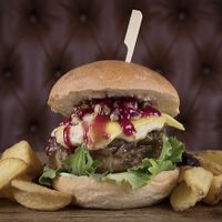 Supervegan burger at Burger & Taco in Mallorca