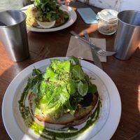 Avo toast at Woods in Bangalow