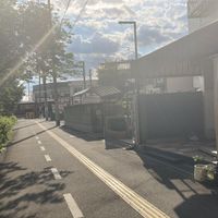Train tracks and Daiso near store  at Yuimaru in Minoo