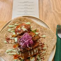 Brunch - from the specials board - 'Kebab Police' - highly recommended 👌  at Last Light Coffee in Blackpool