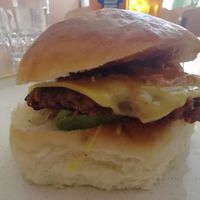 Vegan breakfast patty at Last Light Coffee in Blackpool