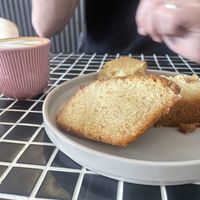 Lemon drizzle cake  at Last Light Coffee in Blackpool