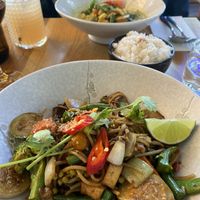  Thai noodle stir fry at Thai Thani in Docklands