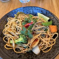 Spicy spaghetti   at Thai Thani in Docklands