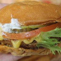 Beyond burger at Surf Shack in Malmo