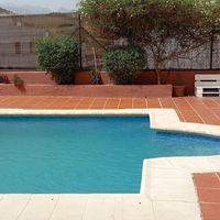 The hostel pool .... at Kerkus Veggie Bar in Montecorto