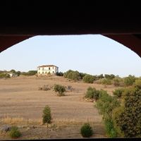 The view from the single room ... at Kerkus Veggie Bar in Montecorto
