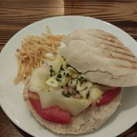 Noquerones, it reminds of boquerones a type of fish. Inside there was zuchini and tomato. It was really yummy! at Kerkus Veggie Bar in Montecorto