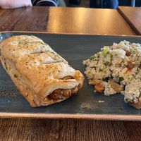 Vegan sausage roll at Pear Tree in Coleraine
