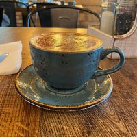 Hot chocolate with oat milk at Pear Tree in Coleraine
