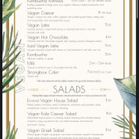 Vegan menu part 1 at Evviva in Toronto