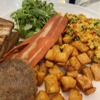 Vegan Slam Platter :) at Evviva in Toronto