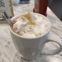vegan hot chocolate   at Evviva in Toronto